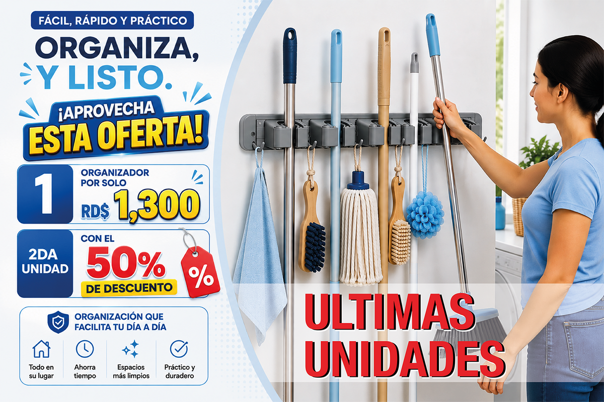¡Menos desorden, más espacio! Ordena tu hogar hoy. Aprovecha la Oferta.