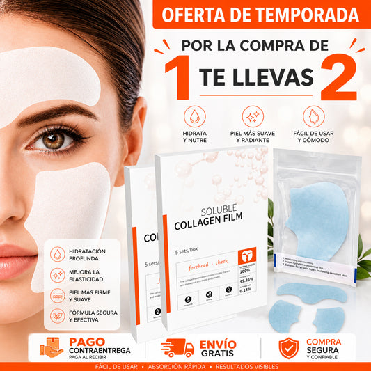 Mascarilla de Colágeno. Oferta de Temporada. Por la compra de 1 Llevas 2.